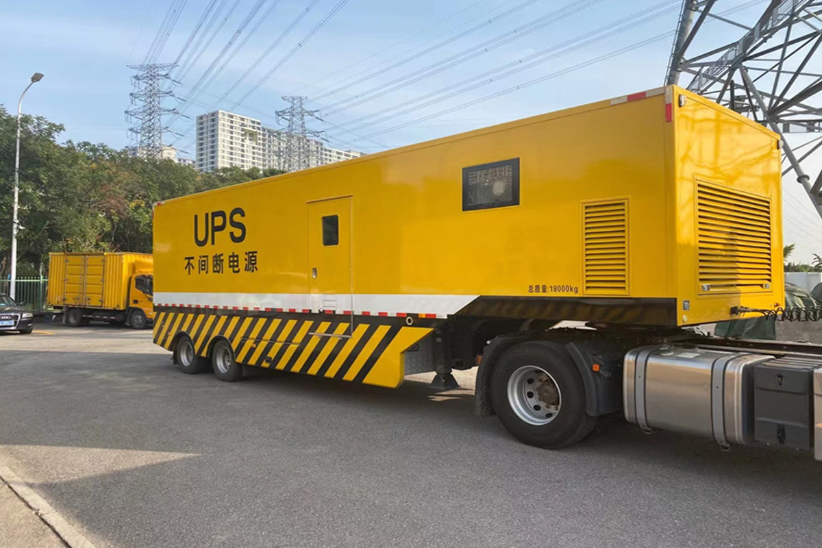 合阳发电机租赁施工现场